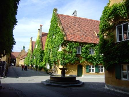 Un angolo della Fuggerei Un angolo della Fuggerei