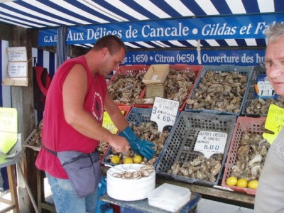 Venditori di ostriche a Cancal Venditori di ostriche a Cancal