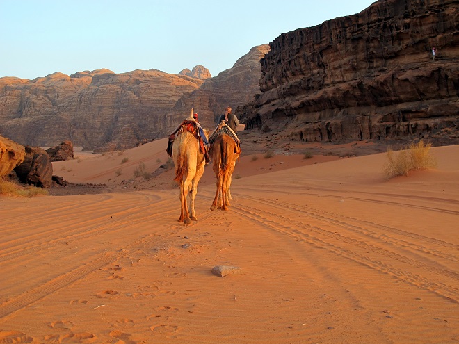 Wadi Rum.ill deserto al Tramonto