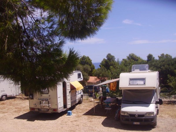 Area sosta a Cala Gonone
