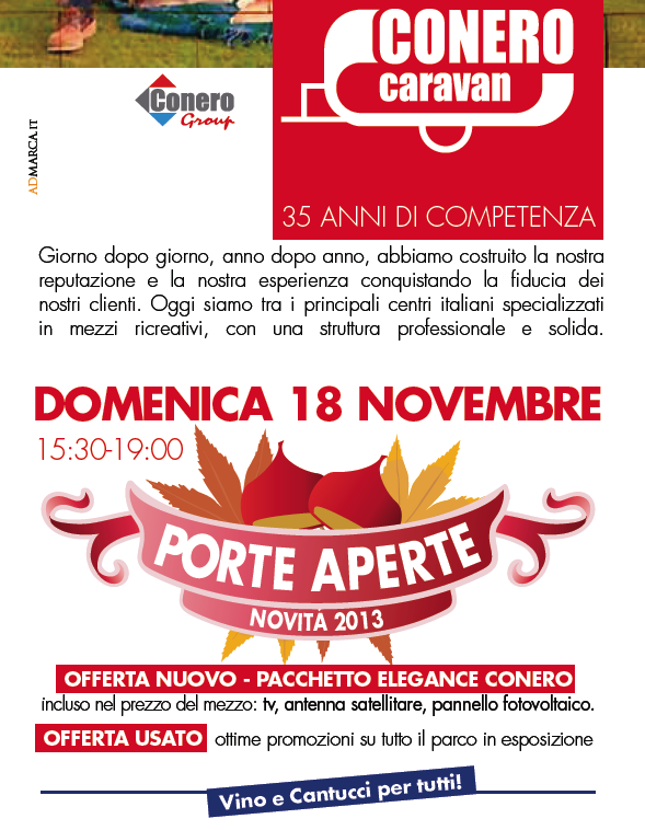 Conero Caravan | Porte aperte Novembre Conero Caravan | Porte aperte Novembre