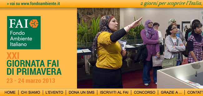 XXI giornata FAI di Primavera XXI giornata FAI di Primavera