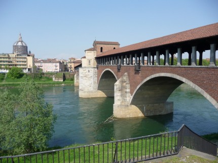 Il Ponte coperto di Pavia | veduta sul Ticino