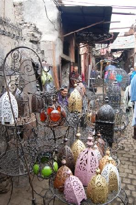 Il suq del ferro battuto a Marrakesh Il suq del ferro battuto a Marrakesh