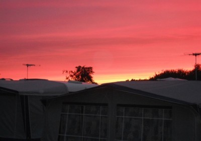 Halmstad un magnifico tramonto roseo