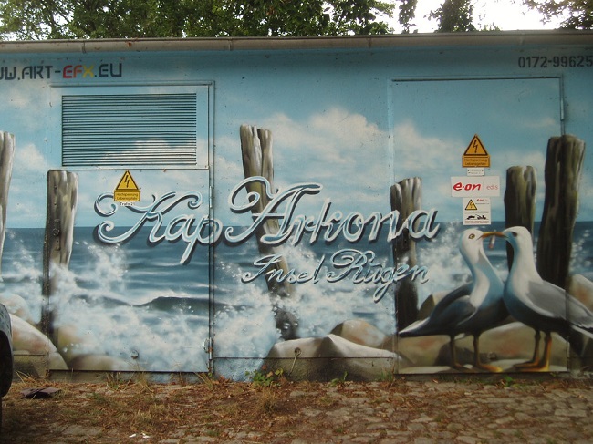 Rugen: Kap Arcona - murales