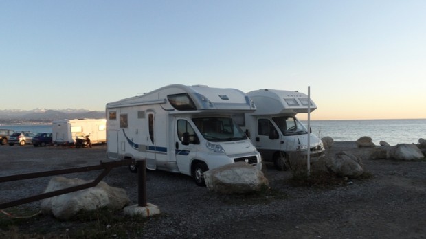 Parcheggio sotto Fort Carrè