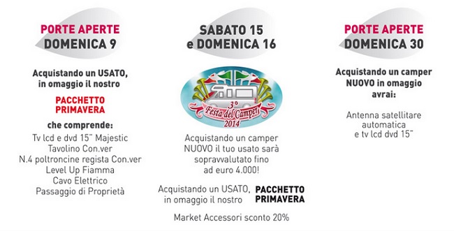 Conero Caravan: i porte aperte di marzo e la "Festa del Camper" 2014
