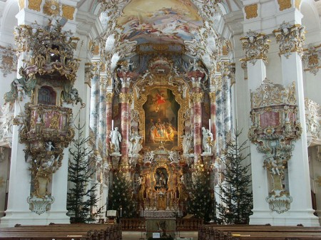 Steingaden l'interno del Santuario Steingaden l'interno del Santuario