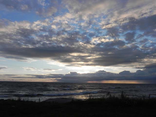 Svezia Isola di Oland : panorama sul mare al tramonto Svezia Isola di Oland : panorama sul mare al tramonto