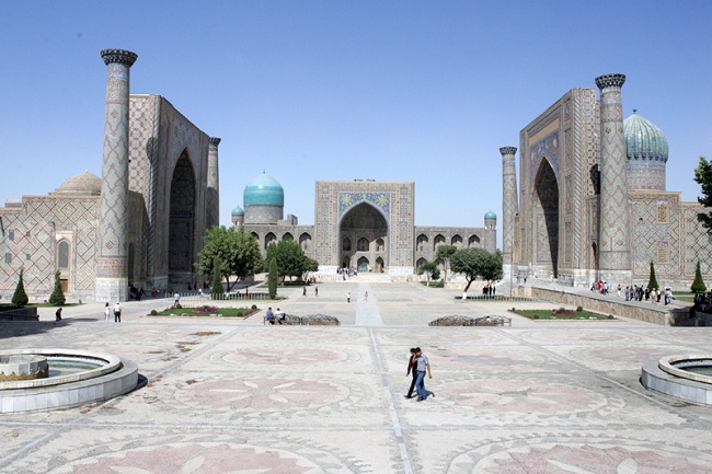 Uzbekistan - Samarcanda complesso Registan Uzbekistan - Samarcanda complesso Registan