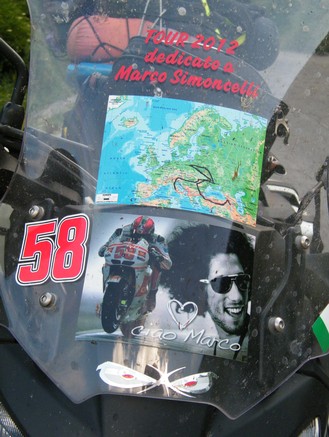 Il Mio Tour Dedicato al campione del Mondo Marco Simoncelli Il Mio Tour Dedicato al campione del Mondo Marco Simoncelli