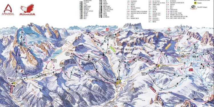 Arabba Dolomiti Marmolada impianti sciistici