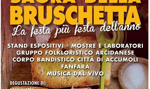 Torna la sagra della bruschetta di Casaprota