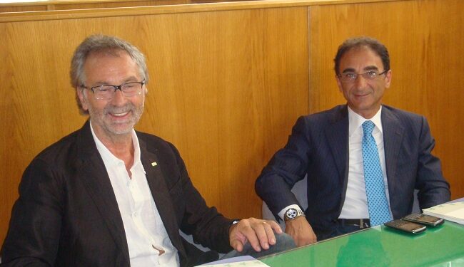 Da sinistra il Presidente Luigi Boschetti con il Sindaco di Catanzaro Sergio Abramo
