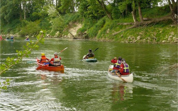 Discesa del Tevere in canoa fino a Roma