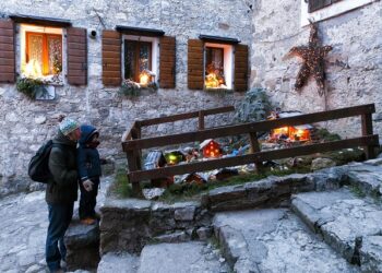 A Poffabro, Borgo Bello d’Italia, presepi en plein air