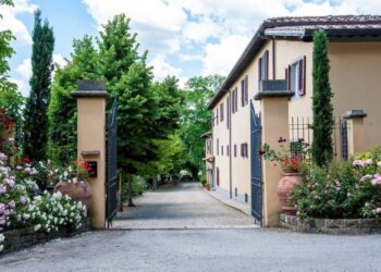 entrata agriturismo lavacchio