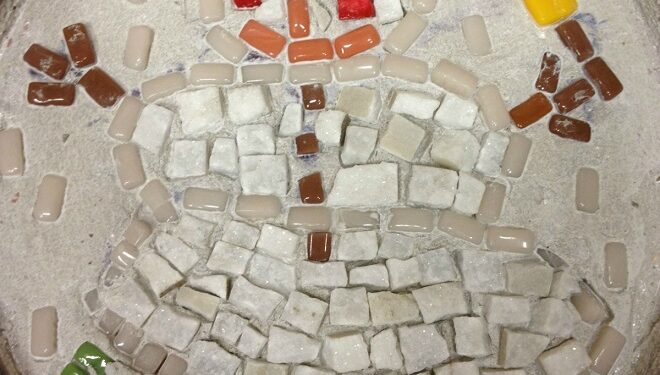uno dei mosaici realizzati durante il laboratorio didattico