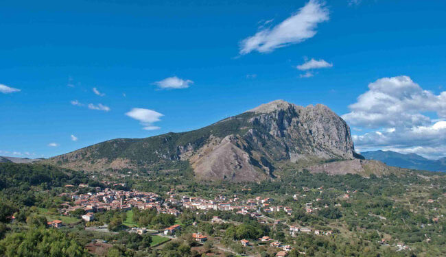 Monte Bulgheria visto del Santuario