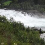 Tipico esempio di una delle tante cascate presenti lungo il percorso