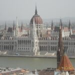 Vista del Parlamento di Budapest