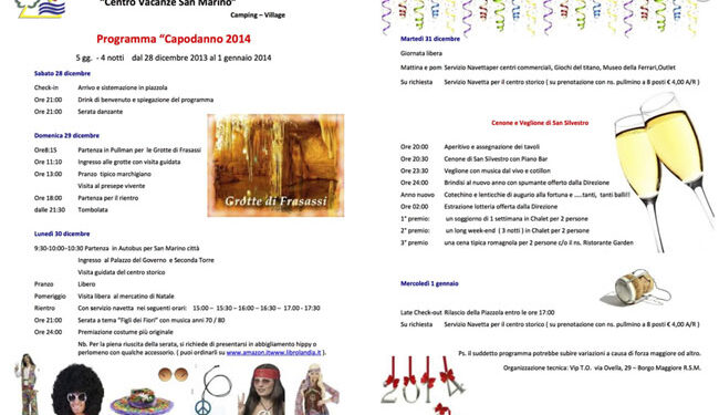 Capodanno 2014 - Centro Vacanze San Marino