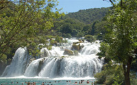Le cascate nel Parco di Krka