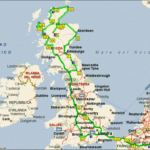 Mappa del viaggio in camper in Scozia