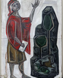 il cartone “Le tre Fiere” di P. Borghi
