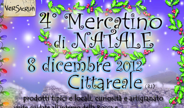 Mercatino di Natale nel piccolo borgo di Cittareale