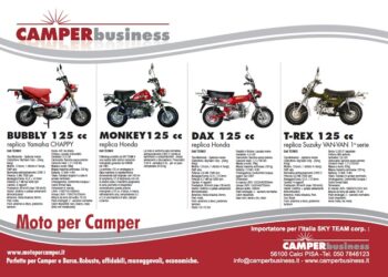 MOTO per Camper e CAMPEROUTLET  a Carrara in occasione di TOUR.IT 2015