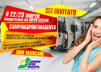 Camping Sport Magenta inaugura la nuova sede il 23 e 24 marzo