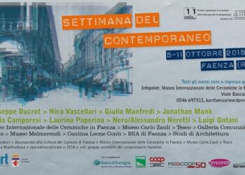 A Faenza dal 5 al 11 ottobre la settimana del Contemporaneo