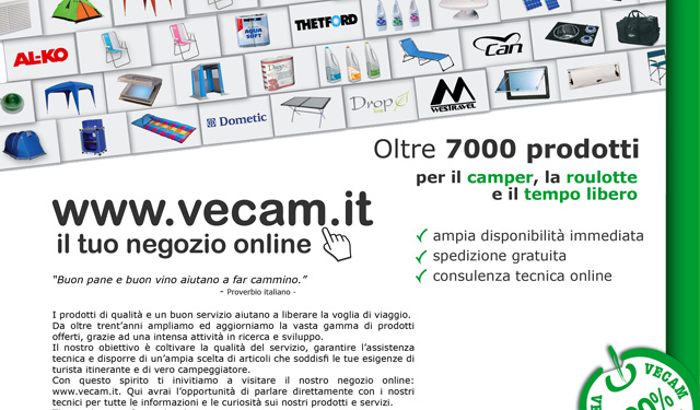 Vecam lancia il negozio online