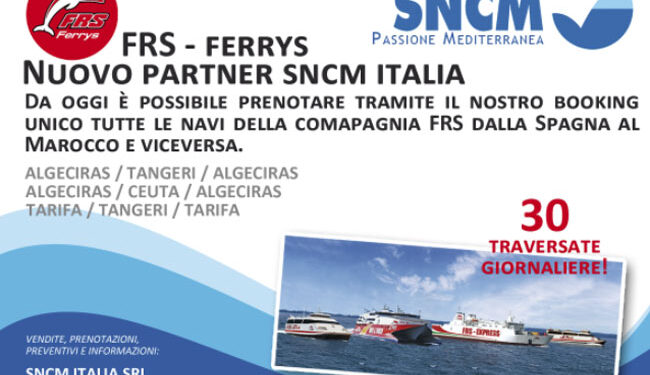 FRS IBERIA nuovo partner SNCM Italia