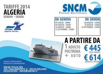 SNCM Italia apre la nuova linea marittima ITALIA – ALGERIA