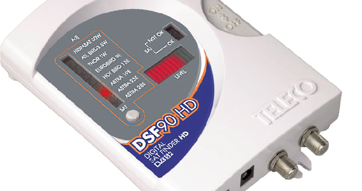 DSF90 HD DVB S2: L’unico puntatore 100% HD per antenne satellitari manuali o semiautomatiche!
