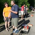 venditrici lungo la Transiberiana